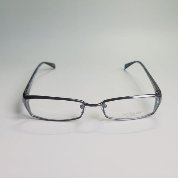 KIO YAMATO TITANIUM JAPAN EYEGLASSES EYEWEAR HALF FRAME KT-274U CRANE 54-18-135 - Picture 7 of 10